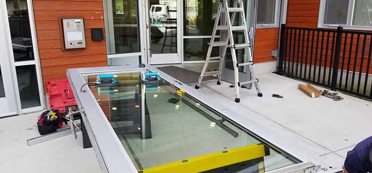 storefront door glass replacement Southwest Edmonton